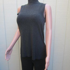 Chico's Design gray sleeveless turtleneck, sz 1